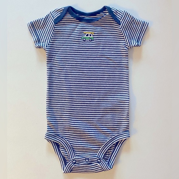 Carters Baby Boy 3 Piece Striped Bodysuit Set - Picture 9 of 11